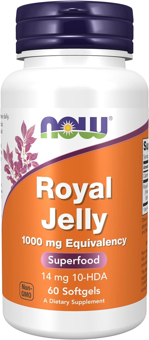 NOW Supplements, Royal Jelly 1000 mg with 10-HDA (Hydro