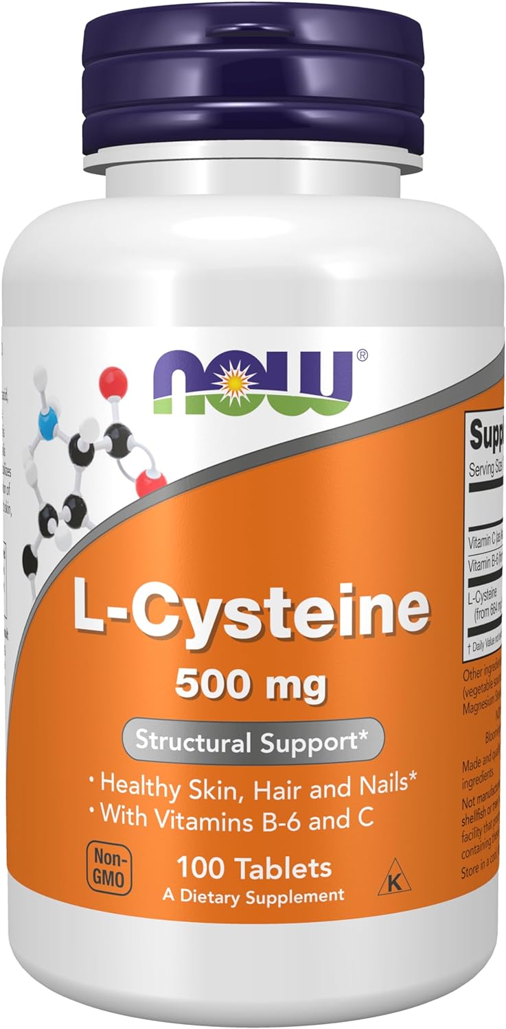 NOW L-Cysteine 500 mg,100 Tablets