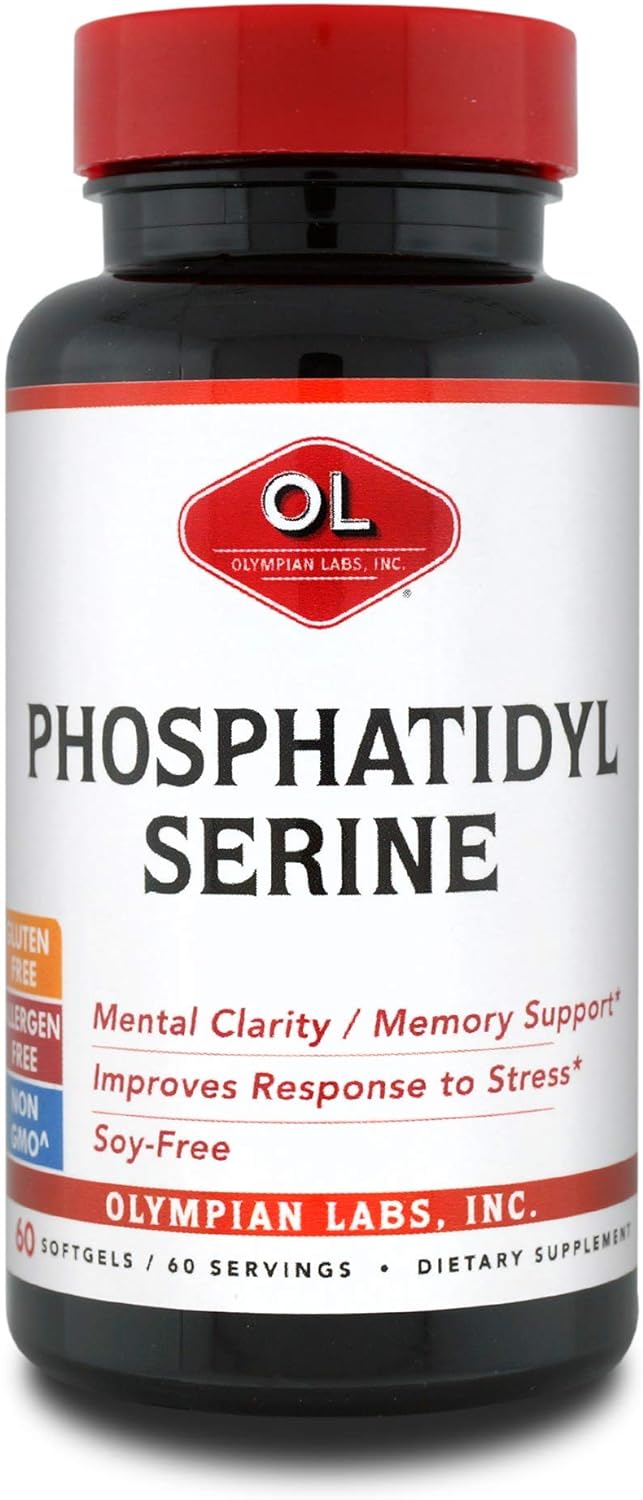 Olympian Labs Phosphatidylserine Complex | 60 Capsules | Supports Healthy Brain Cognitive Function, 