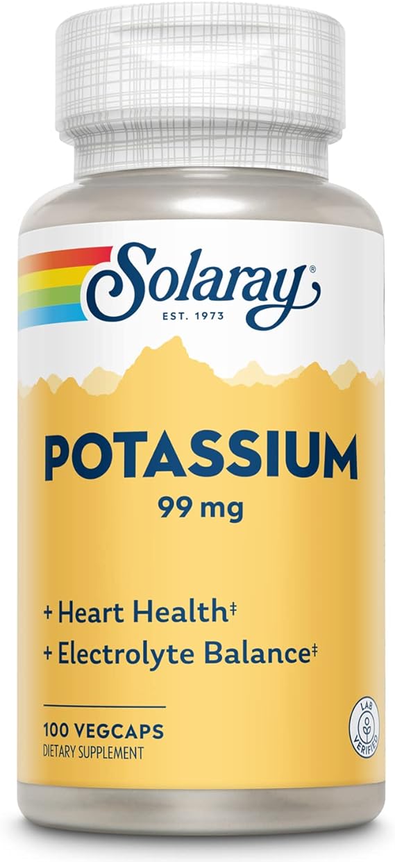 Solaray Potassium 99 mg, Fluid and Electrolyte Balance 