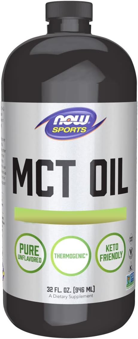 NOW Sports Nutrition, MCT (Medium-chain triglycerides) Oil 14 g, Weight Management, Liquid, 32-Ounce