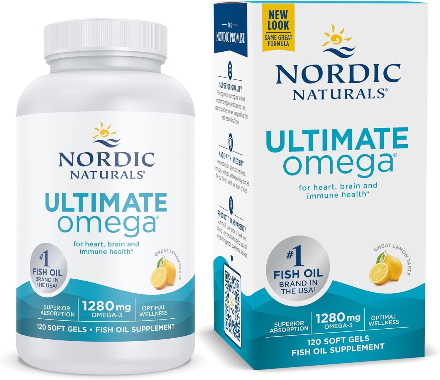Nordic Naturals Ultimate Omega, Lemon Flavor - 120 Soft