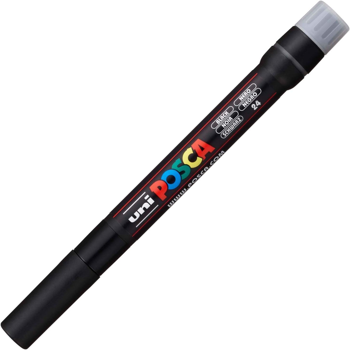 Posca Marker Brush in Black, Posca Pens for Art Supplies, School Supplies, Rock Art, Fabric Paint, F