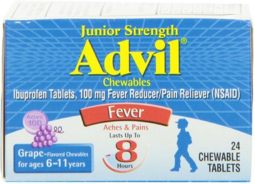 Advil Junior Strength Fever Reducer/Pain Reliever, 100m