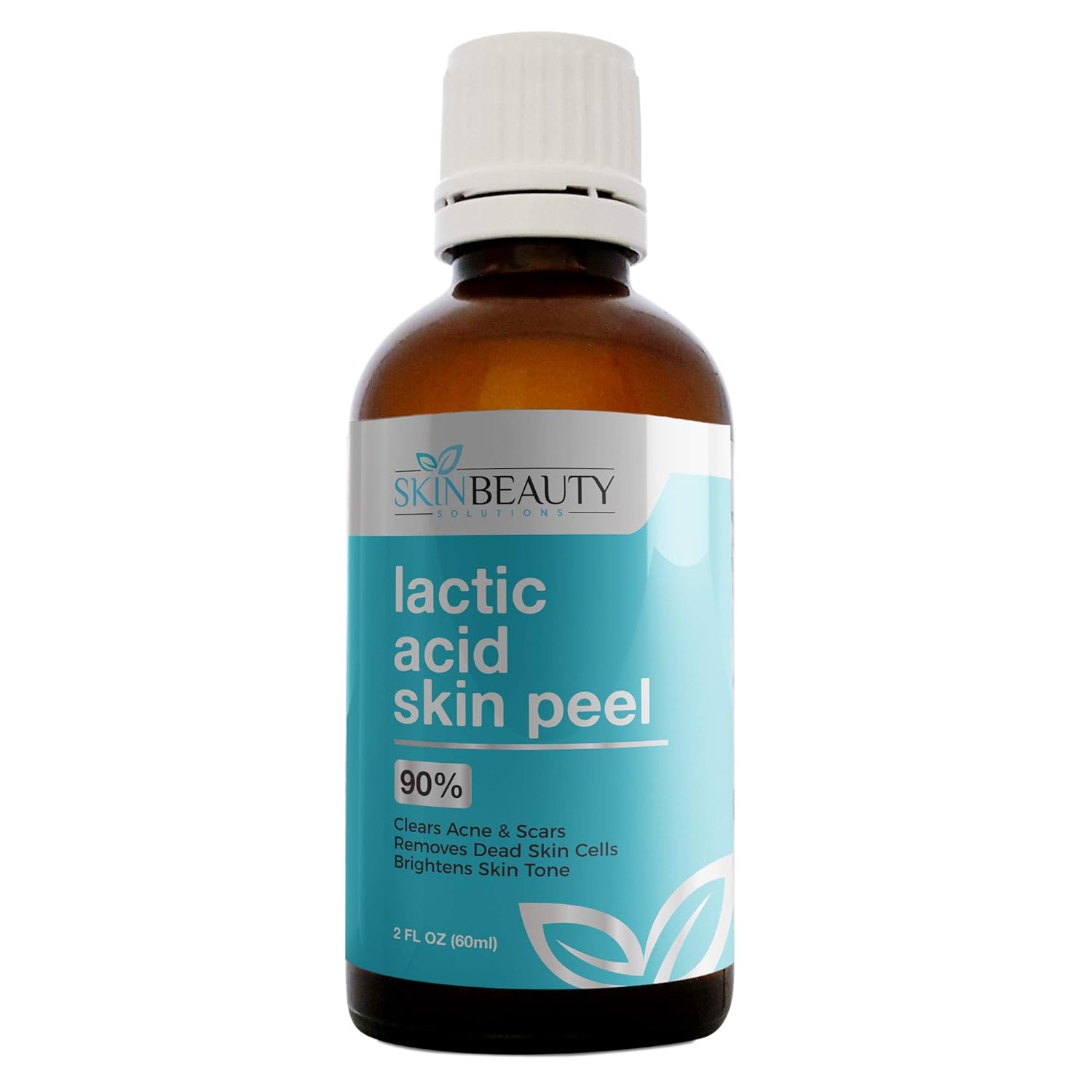 LACTIC Acid 90% Skin Chemical Peel- Alpha Hydroxy (AHA) For Acne, Skin Brightening, Wrinkles, Dry Sk