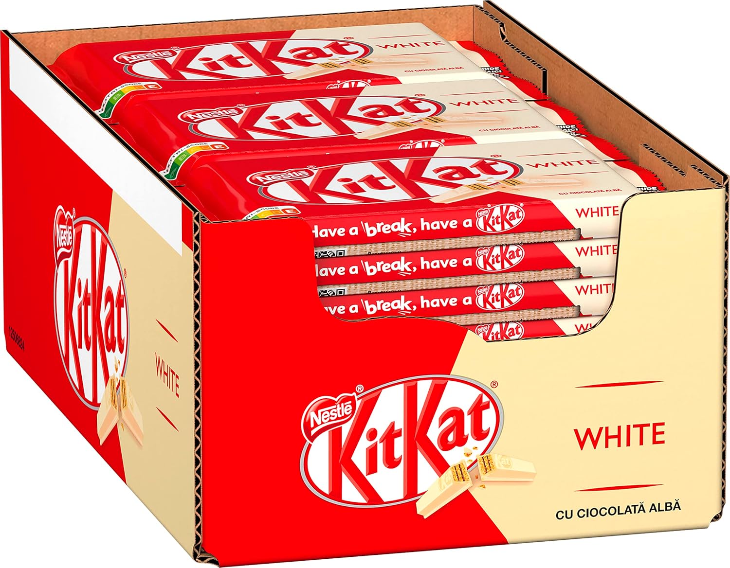 Kitkat WHITE (four finger) - Box of 24 bars