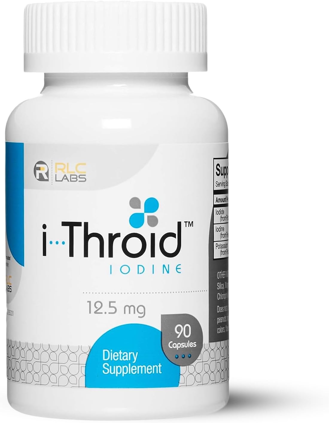 RLC, i-Throid 12.5 mg, Iodine and Iodide Supplement to Support Thyroid Health and Hormone Balance, 9