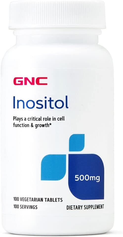 GNC Inositol 500mg, 100 Tablets, Supports Cell Function and Growth
