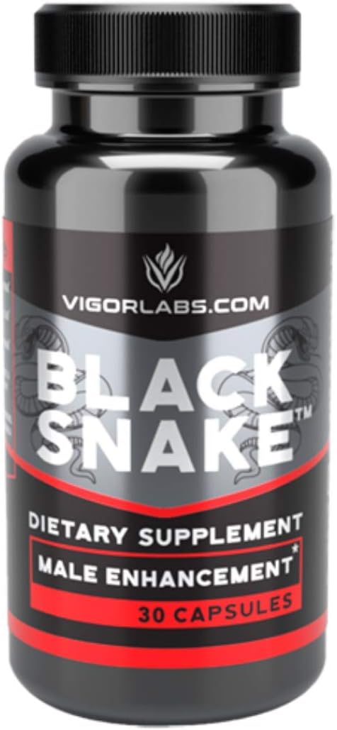 Vigor Labs Black Snake - Male Enhancement Capsules (30 Capsules), Proprietary Blend of Naturally Sou