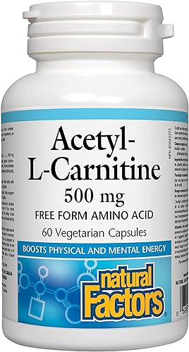 Natural Factors Acetyl L Carnitine 500 m…