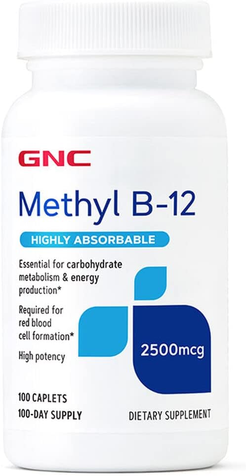 GNC Methyl B-12 2500 mcg - 100 Caplets (…