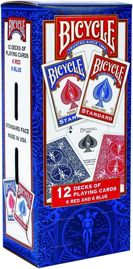 Bicycle Standard Rider Back Poker Playing Cards, 12 Decks