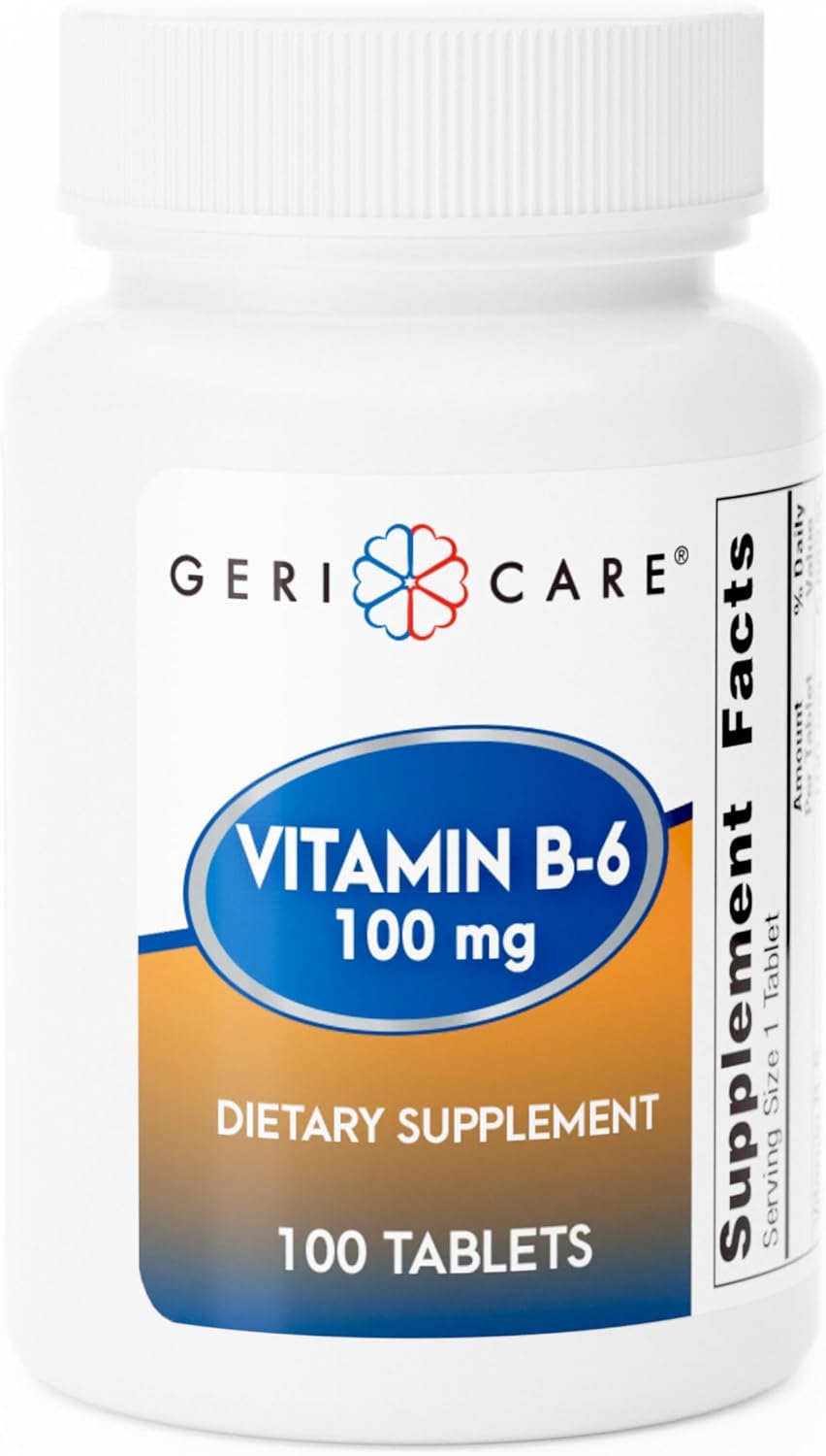 Gericare Vitamin B-6 100 mg Tablets 100 ct