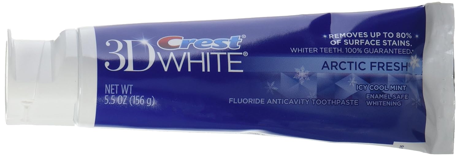 Crest 3d White Arctic Fresh Icy Cool Mint Flavor Whitening Toothpaste 5.5 Ounce, Pack of 3
