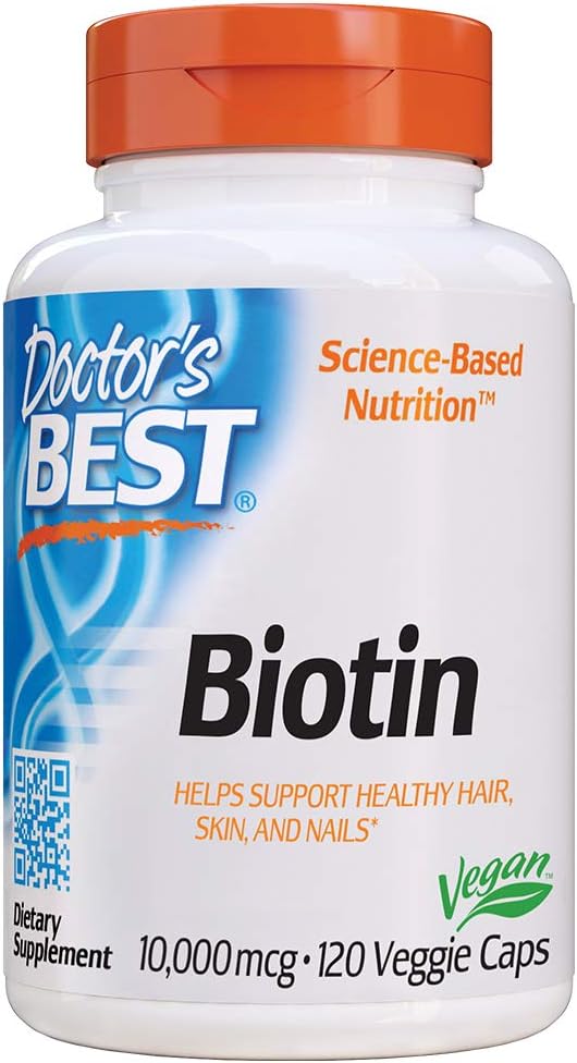 Doctors Best Biotin to Support Hair, Skin, Nails, 120 Count