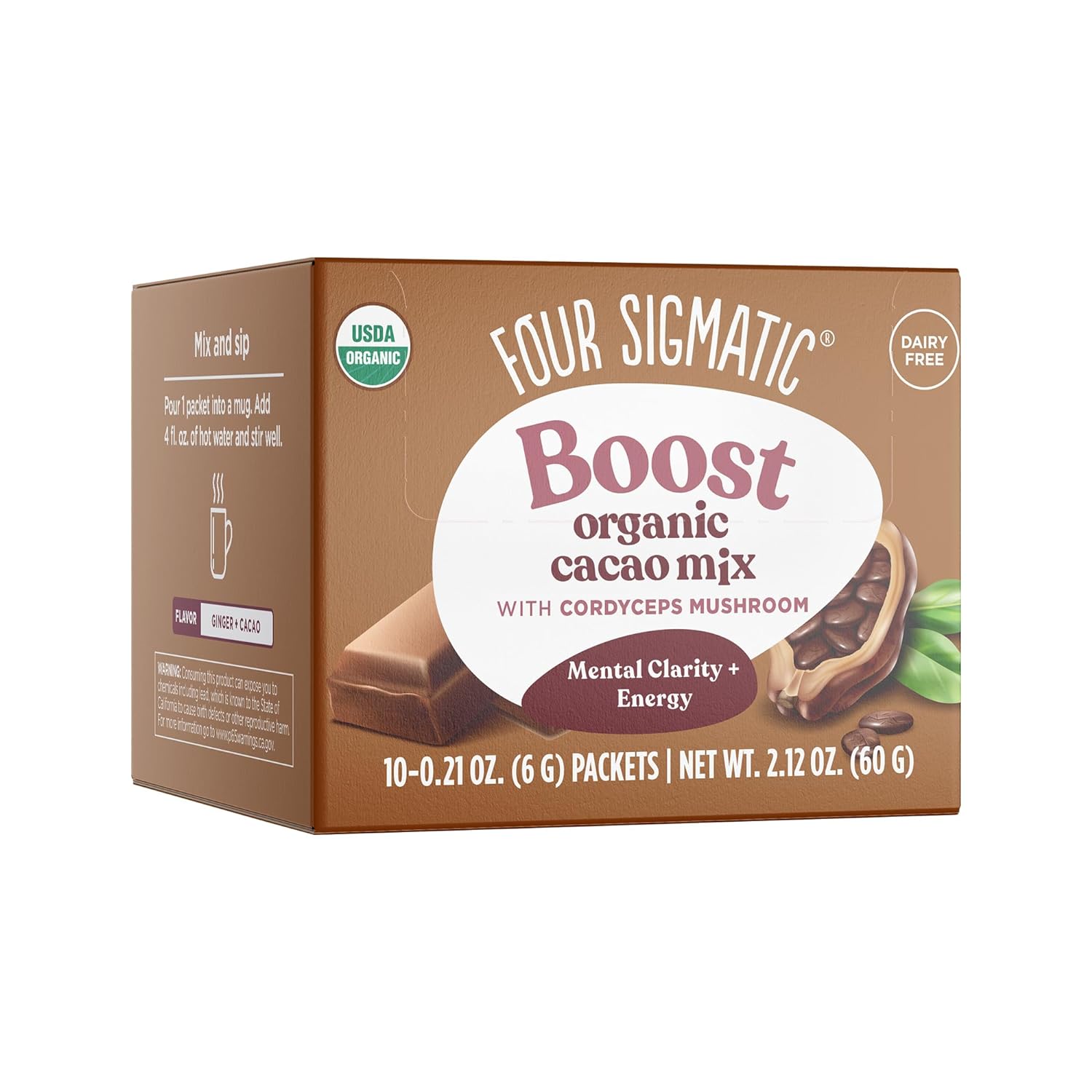 Mushroom Cacao by Four Sigmatic, Organic…