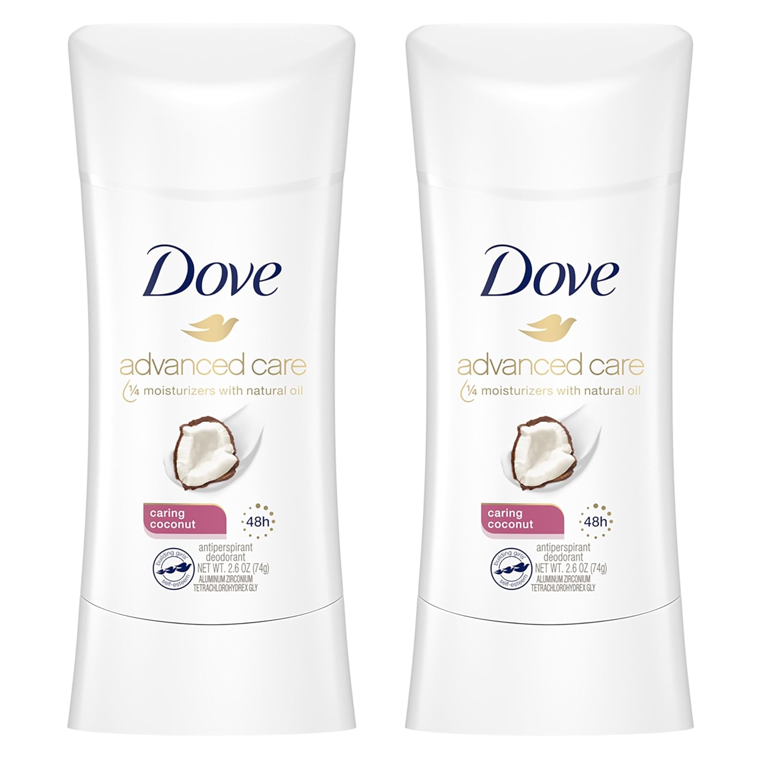 Dove Advanced Care Antiperspirant Caring Coconut, Deodorant Stick for Women, for 48 Hour Protection 