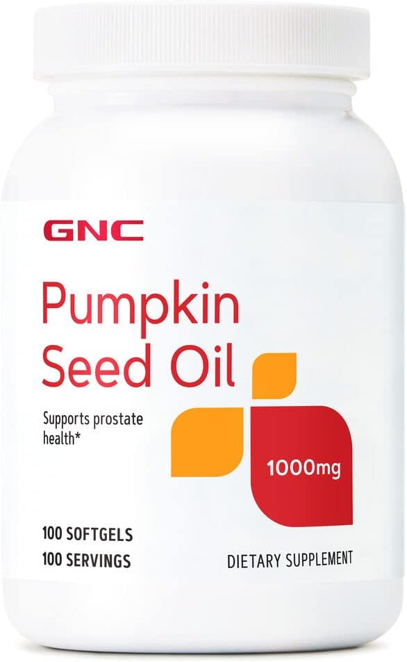 GNC Pumpkin Seed Oil 1000 MG - 100 Softgels