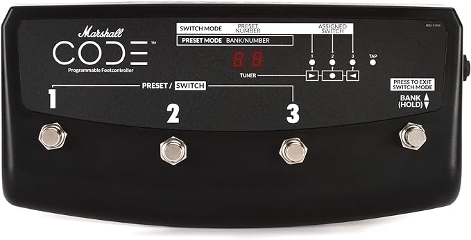 Marshall PEDL-91009 4-Way Footswitch for Code Amplifiers