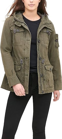 Levi's Women's Cotton Four Pocket Hooded Field Jacket