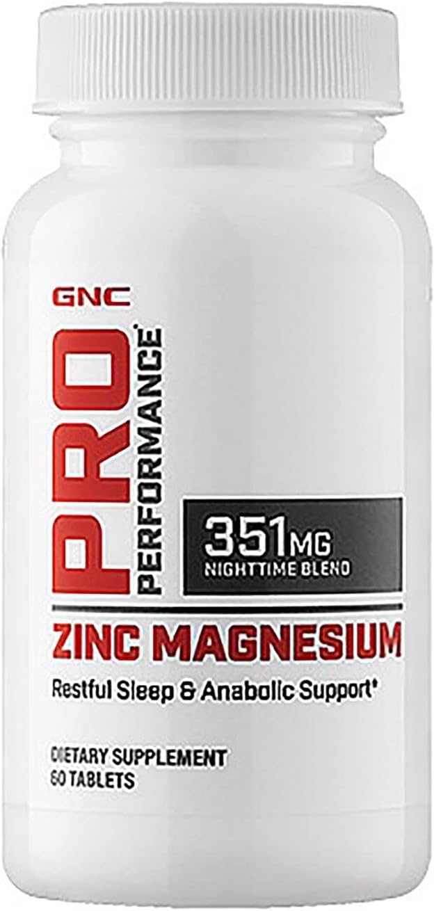GNC Pro Performance Zinc Magnesium, 60 T…