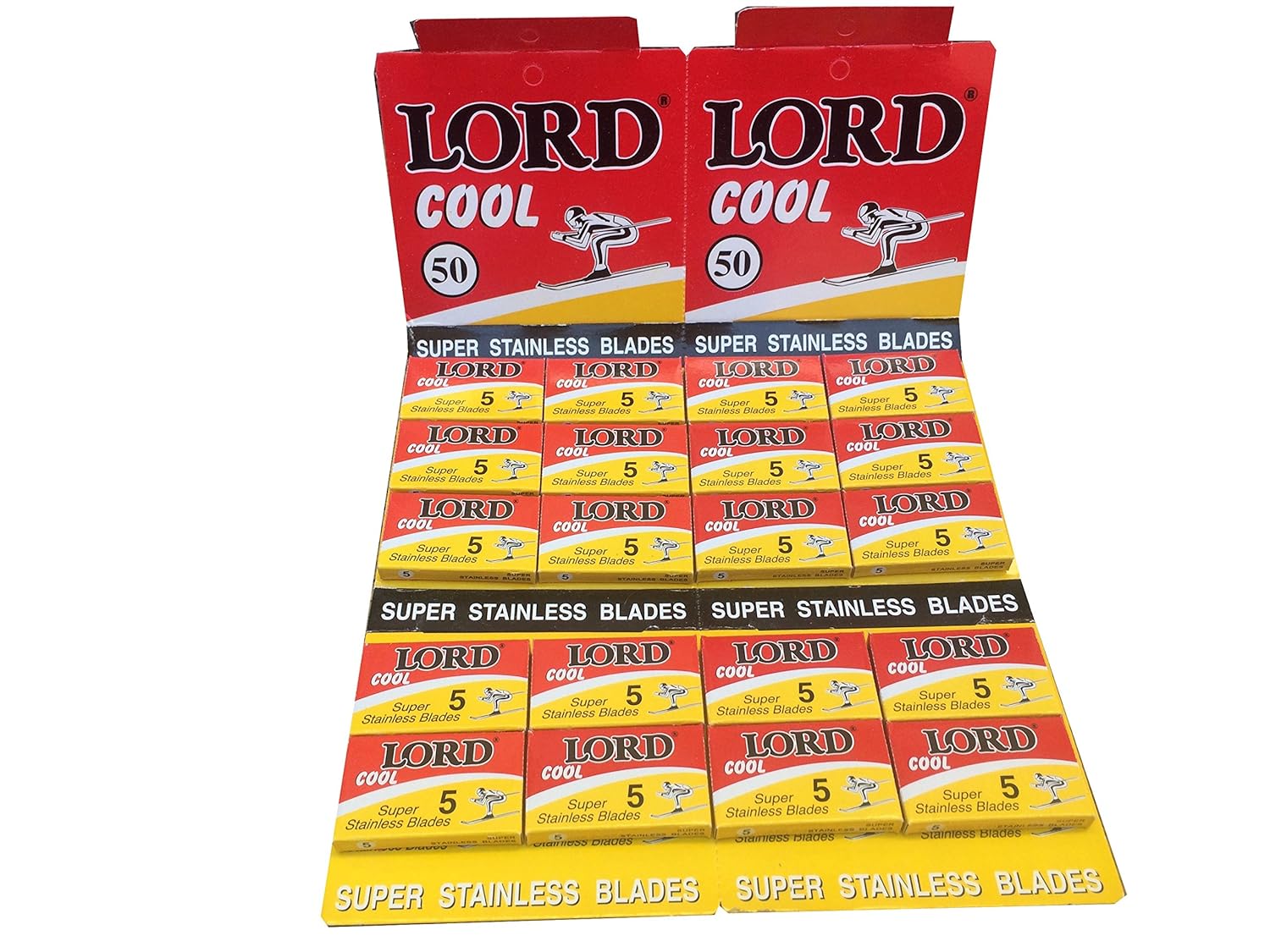 Lord Cool Double Edge Safety Razor Blades, 100 blades (20x5)