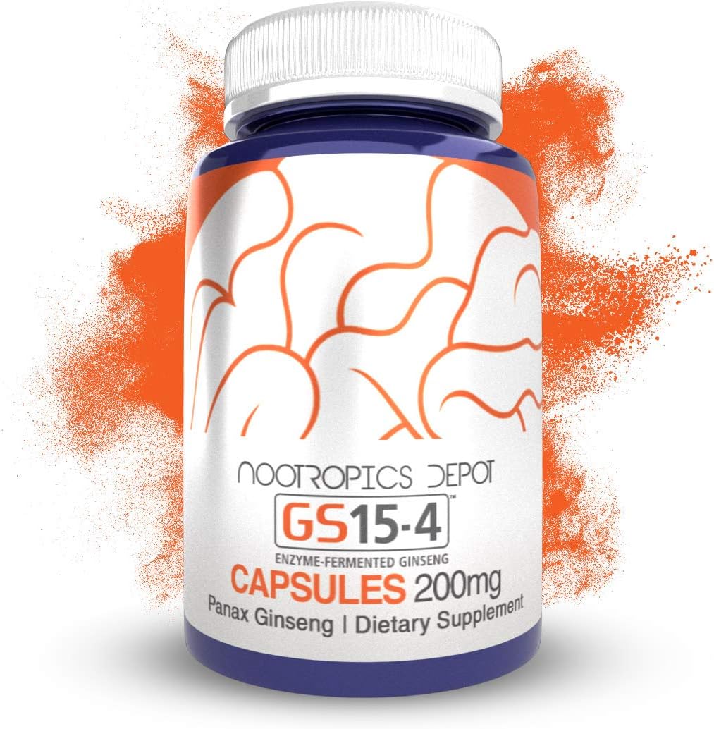 Nootropics Depot GS15-4 Panax Ginseng Extract Capsules 