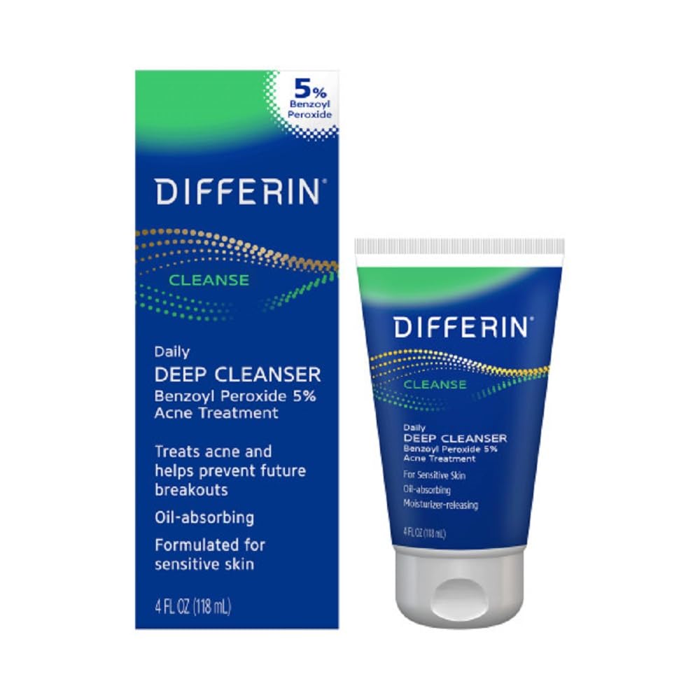 Differin Acne Face Wash with 5% Benzoyl …
