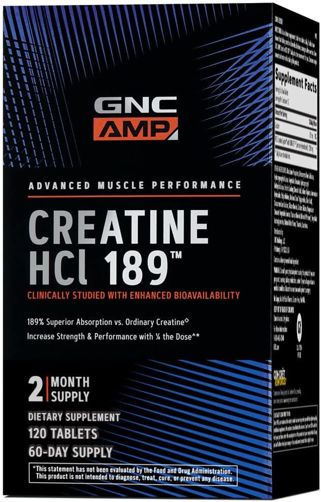 GNC AMP HCl 189, 120 Tablets