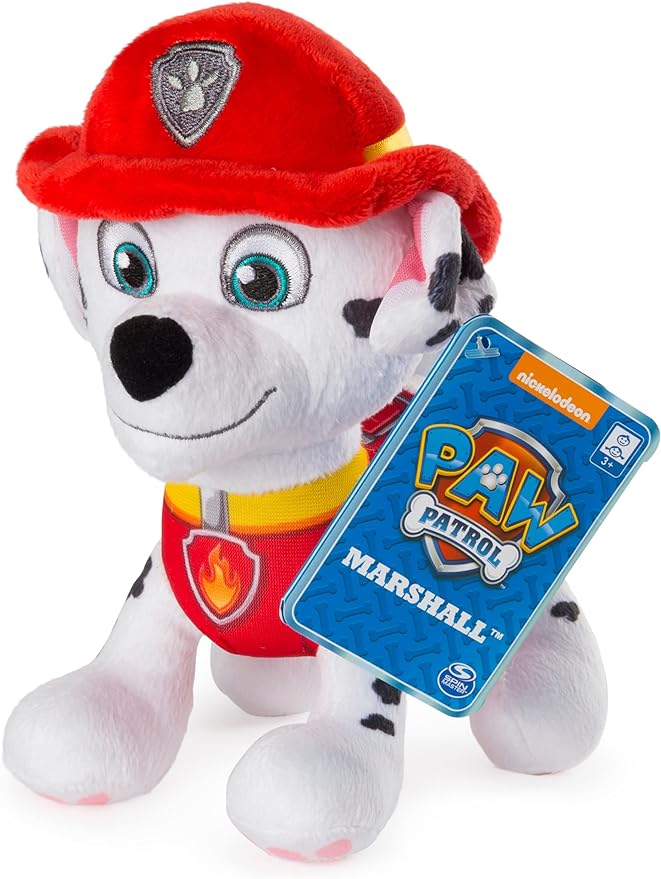 Paw Patrol – 8” Marshall Plush Toy, Standing Plush with Stitched Detailing