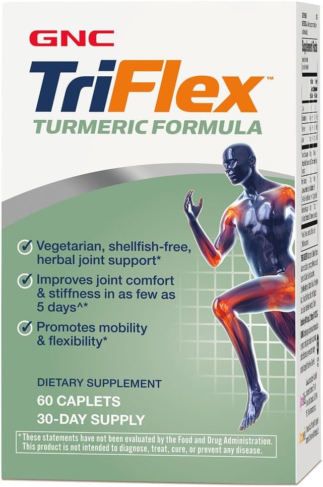 GNC TriFlex Turmeric Formula | Improves Joint Comfort and Stiffness, Promotes Mobility and Flexibili