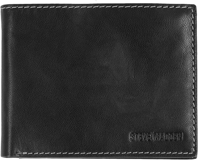 Steve Madden Men's Leather RFID Wallet E…