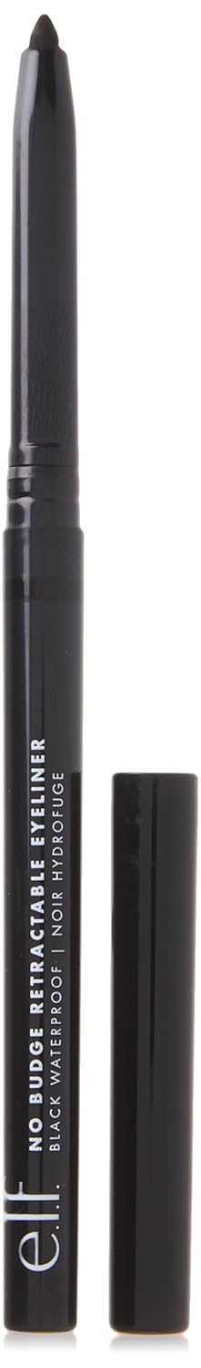 e.l.f. No Budge Retractable Eyeliner, Creamy, Ultra-Pigmented & Waterproof, Creates Bold & D