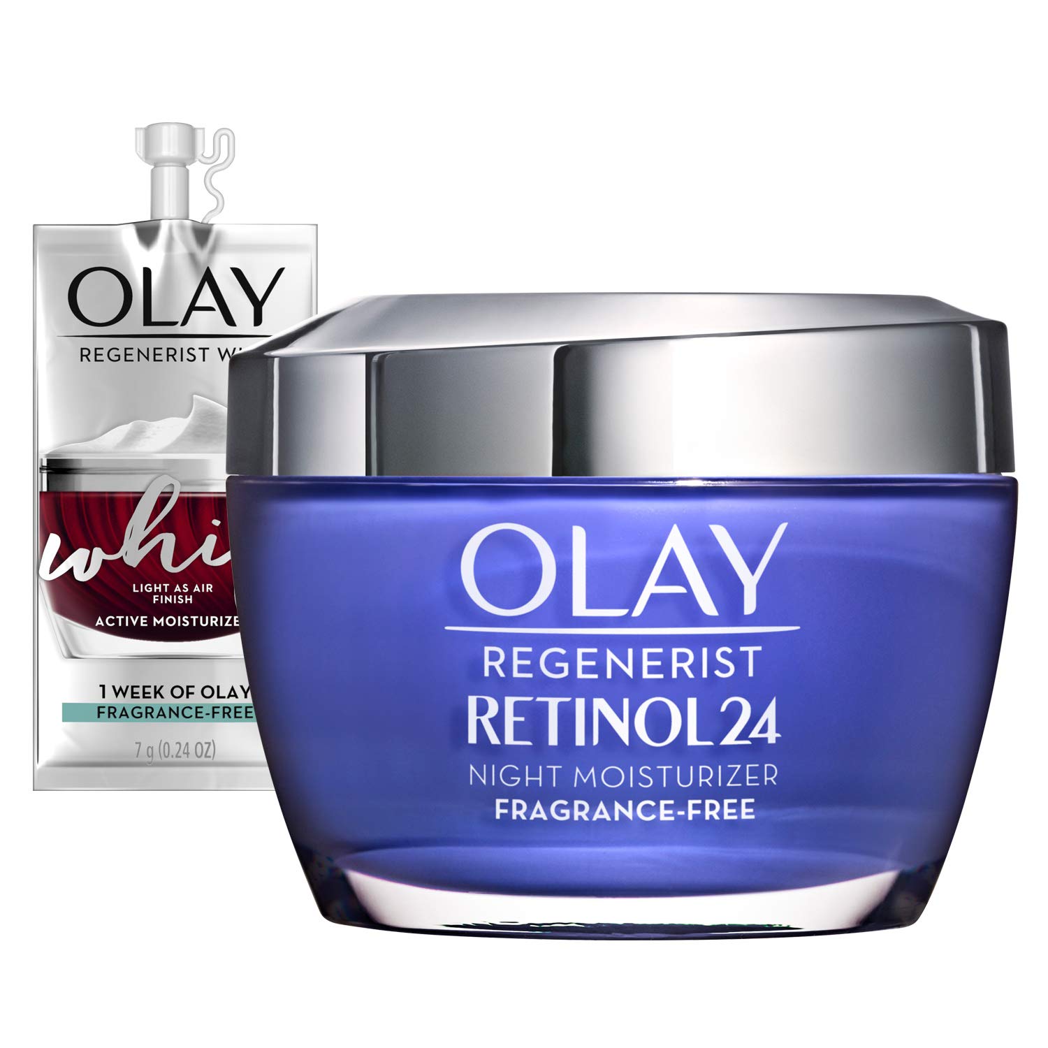 Olay Regenerist Retinol Moisturizer, Retinol 24 Night Face Cream with Niacinamide, Anti-Wrinkle Frag