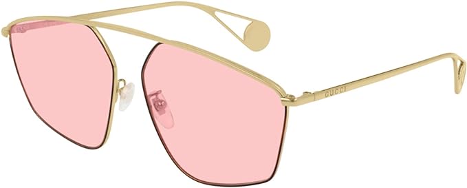 Sunglasses Gucci GG 0437 SA- 004 Gold/Pink