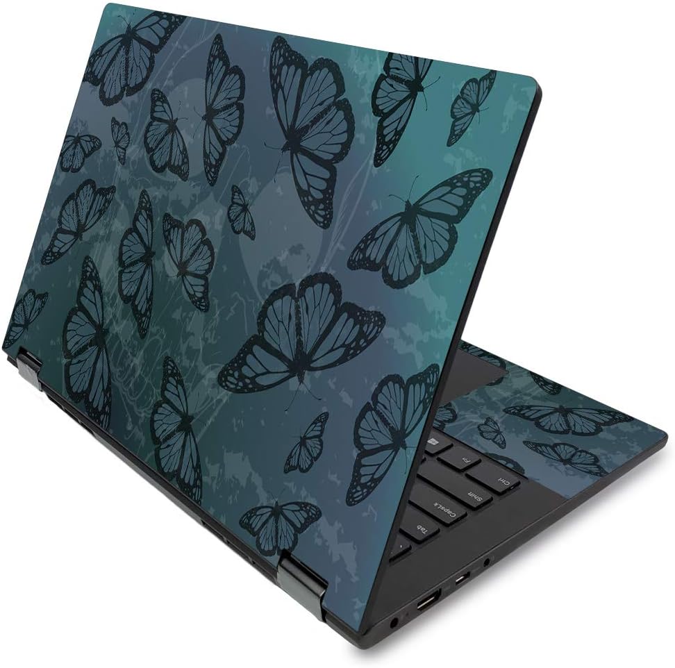 MightySkins Skin for Lenovo Flex 14" (2019 No Fingerprint Scanner) - Dark Butterfly | Protectiv