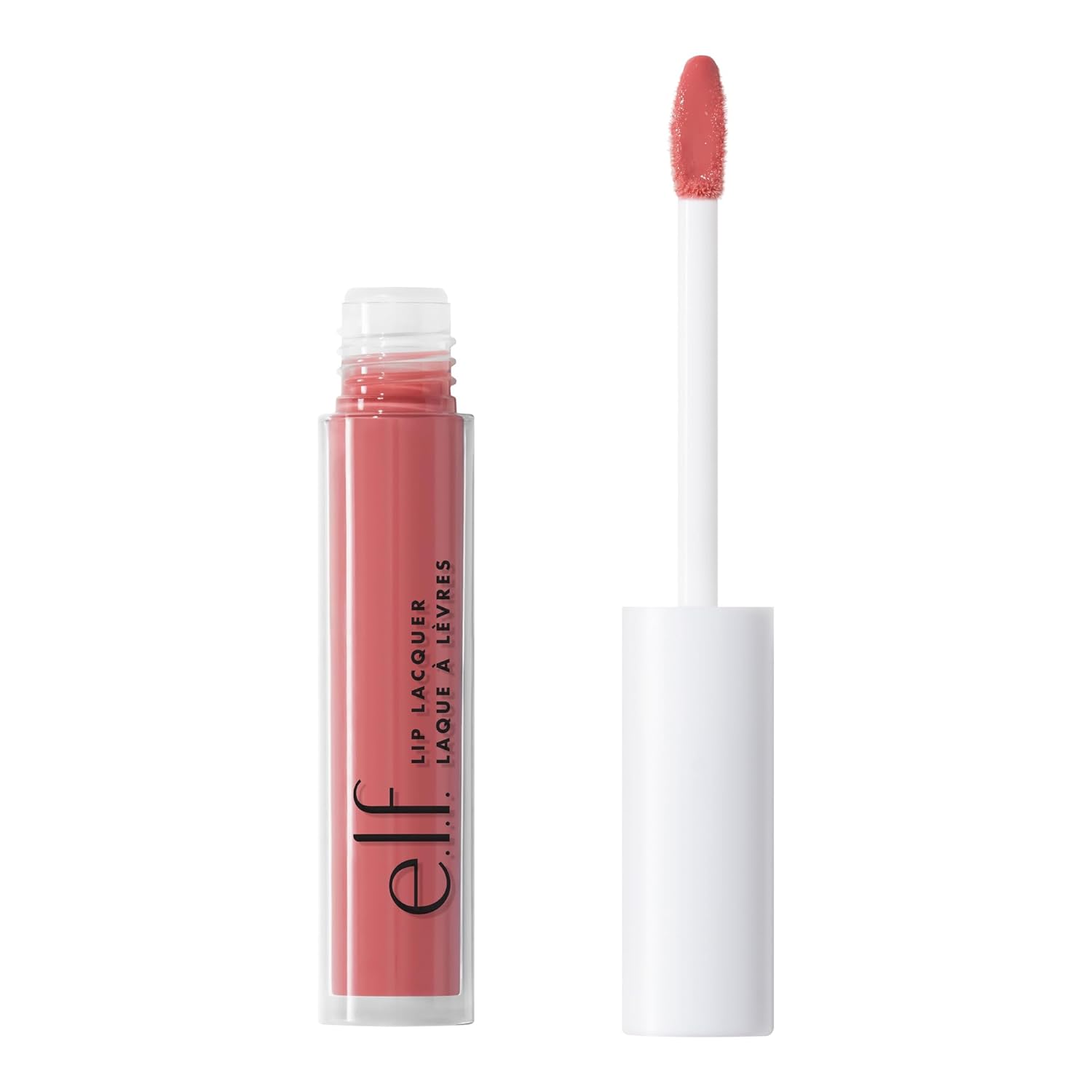 e.l.f. Lip Lacquer, Moisturizing, Shiny, Non-Sticky & Long Lasting, Provides Maximum Color &