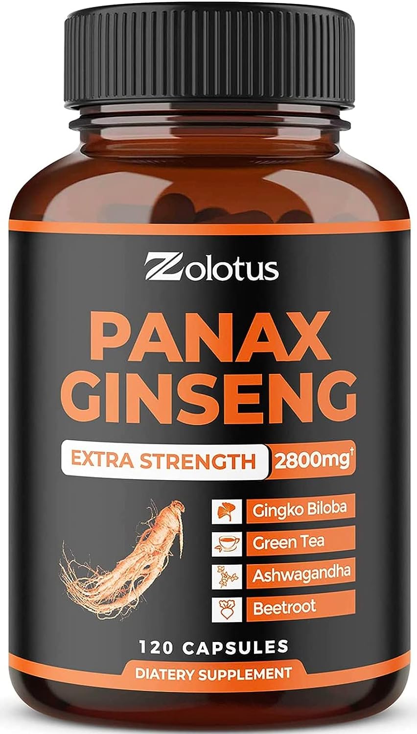 Zolotus Korean Red Panax Ginseng + Ginkgo Biloba - 2800
