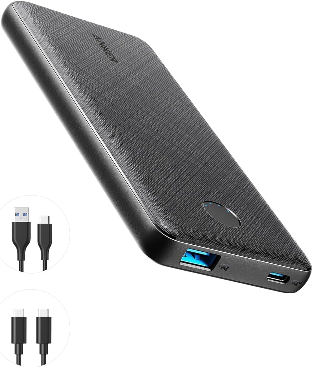 Anker Portable Charger, USB-C PortableCharger 10000mAh with 20W Power Delivery, 523 Power Bank
