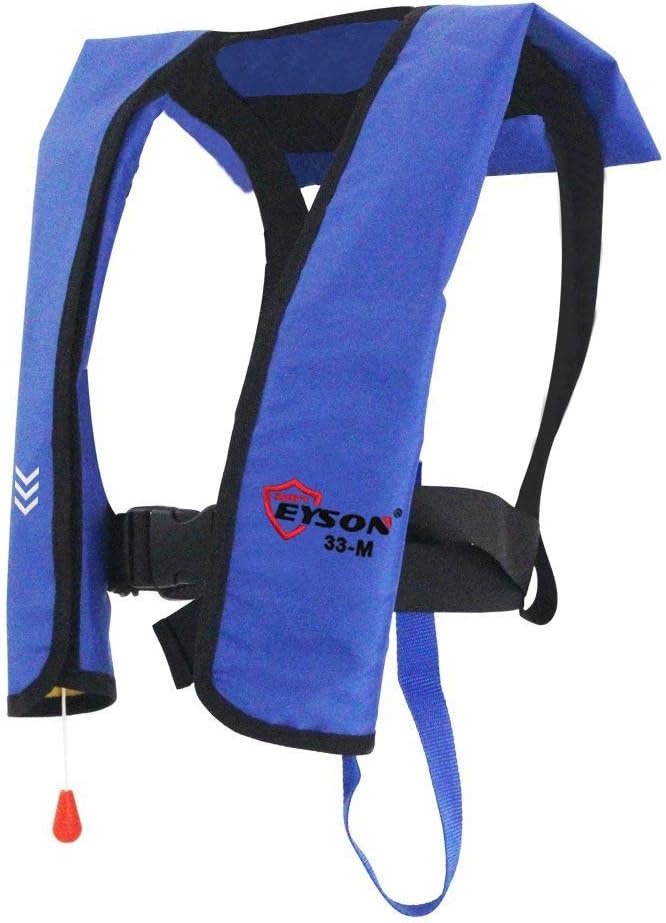 Premium Safety Adult Life Jacket with Whistle - Auto Version Inflatable Lifejacket Life Vest Preserv