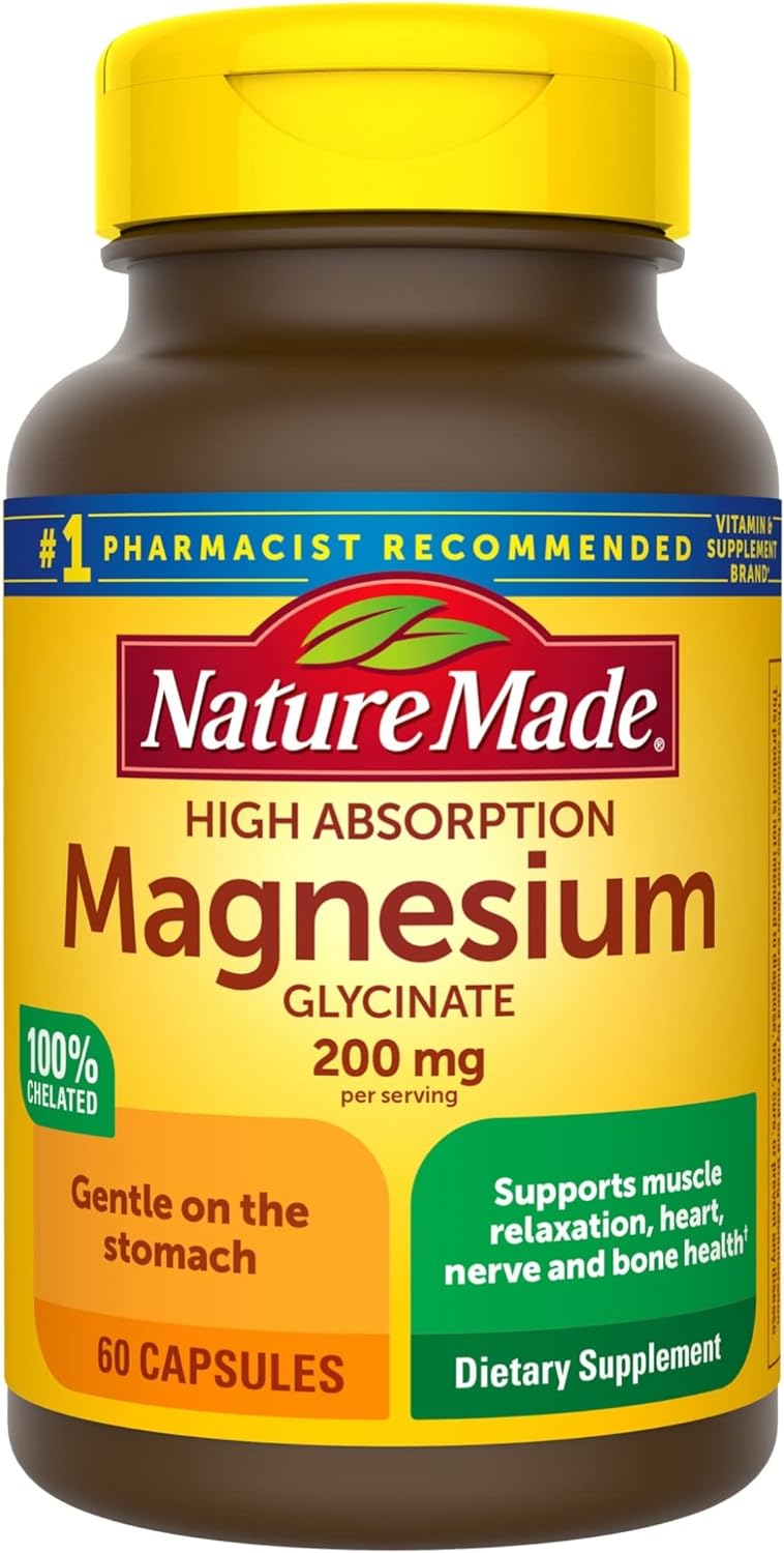 Nature Made Magnesium Glycinate 200 mg per Serving, Die