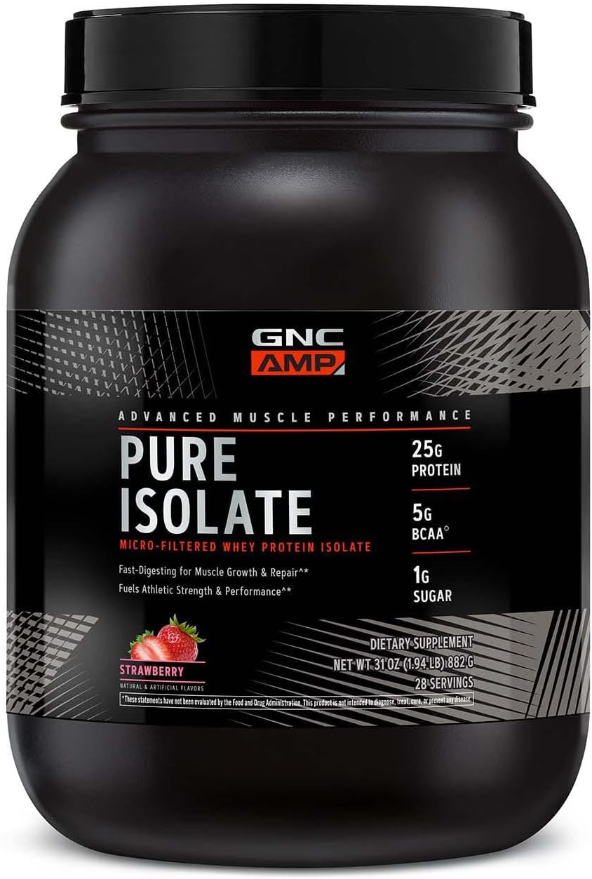 GNC AMP Pure Isolate Protein - Strawberry