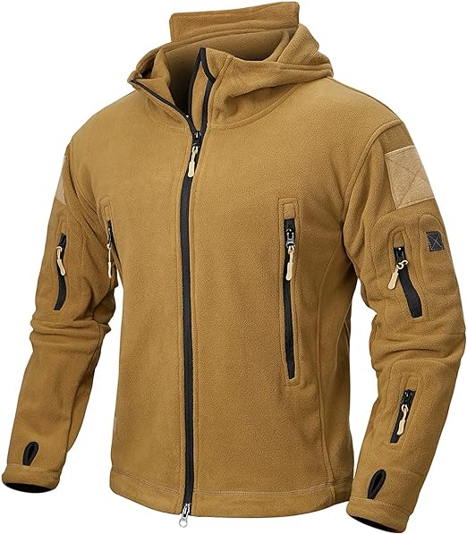 NAVEKULL Men's Tactical Hoodie Fleece Jacket