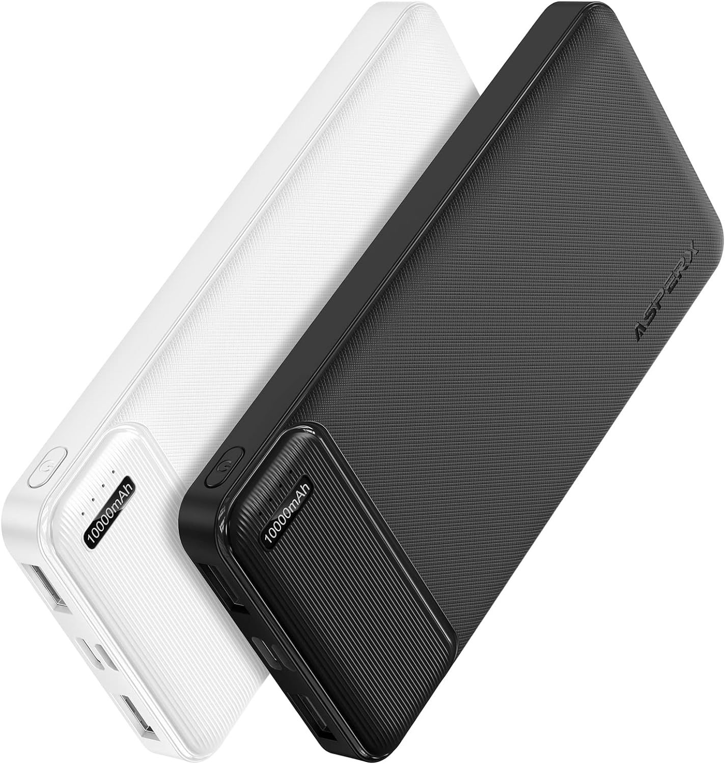 AsperX 2-Pack 10000mAh USB C Output Portable Charger Po