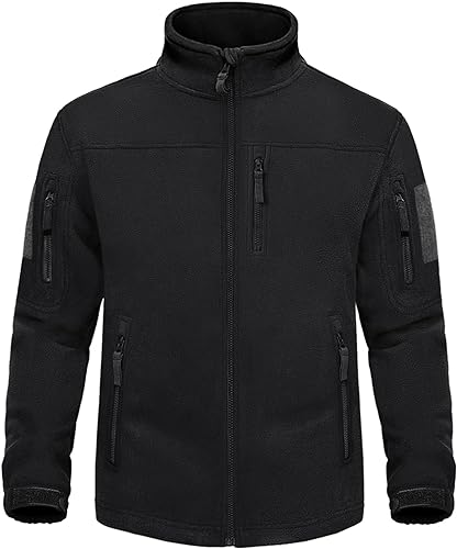 MAGNIVIT Men's Full Zip Milita…