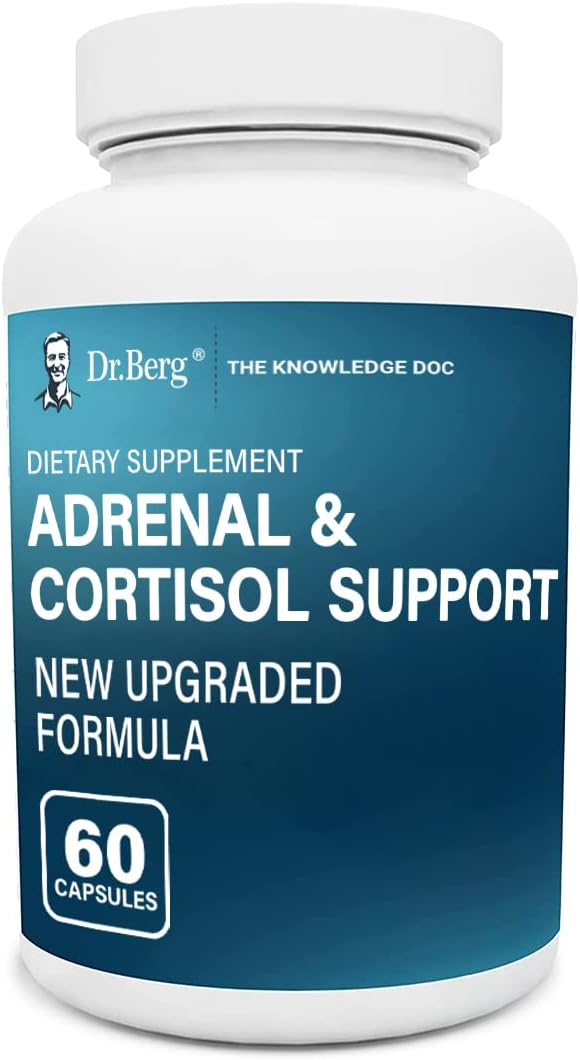 Dr. Berg Adrenal & Cortisol Supplement New Formula - Adrenal Supplement & Cortisol Manager f