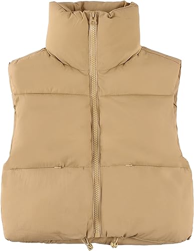UANEO Cropped Puffer Vest Women