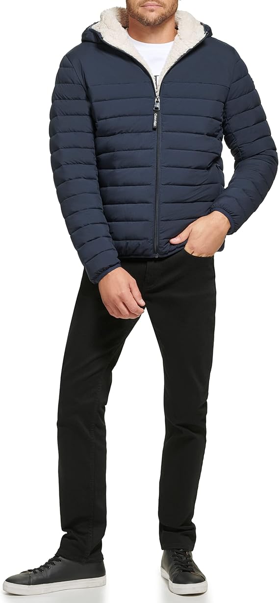 Calvin Klein Men's Hooded Down…