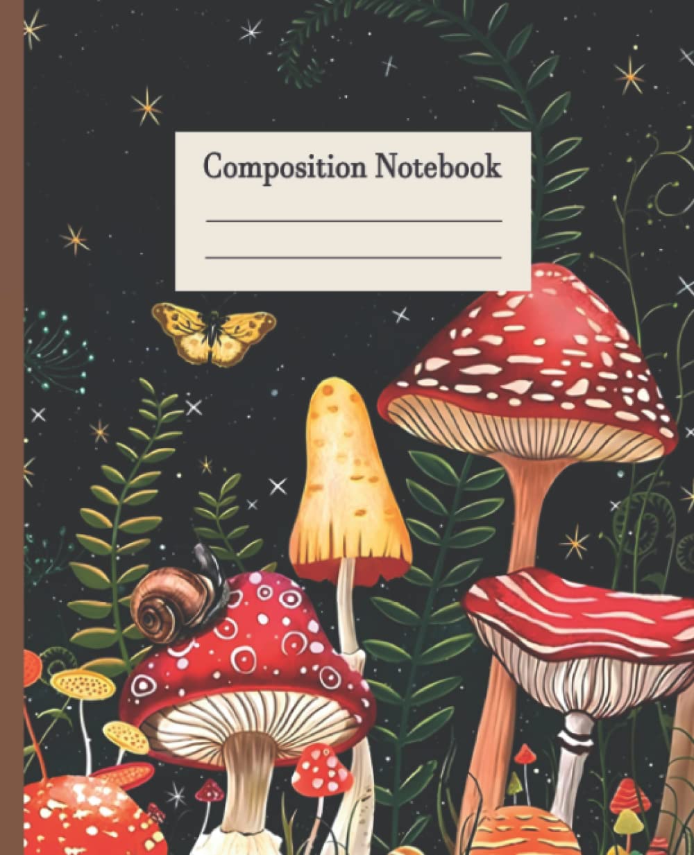 Composition Notebook: Mushroom Botanical…