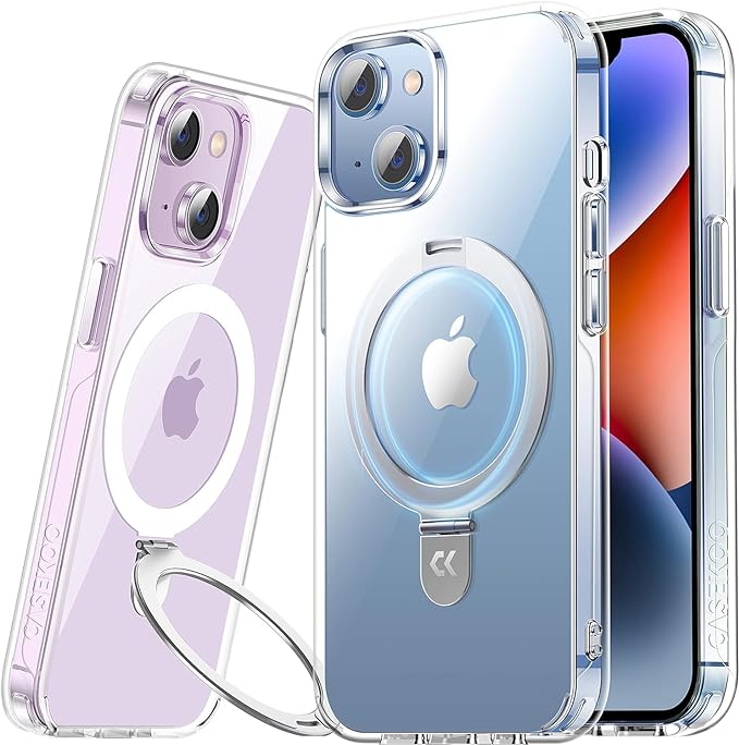 CASEKOO Magnetic Clear Designed for iPhone 14 Case with